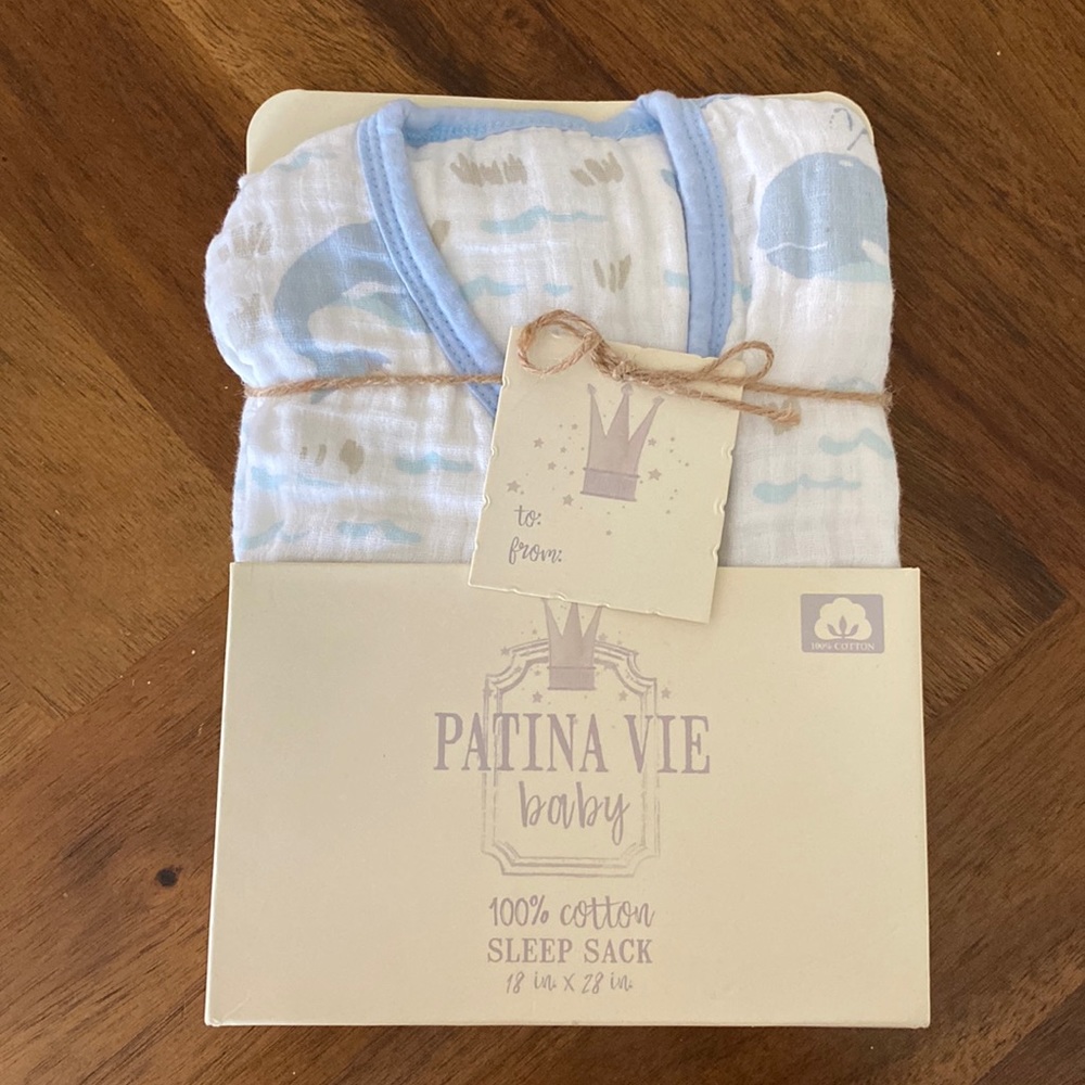 Patina Vie muslin baby sleep sack 100% cotton